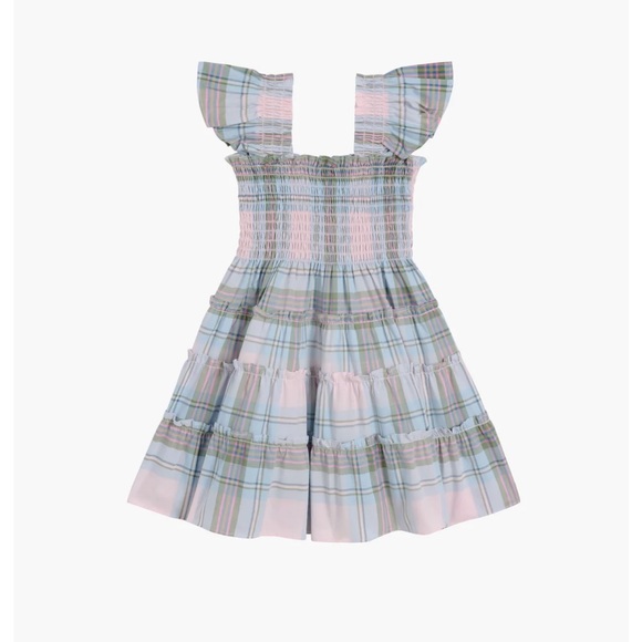 Hill House Tiny Ellie Nap Dress Pink Plaid - Picture 1 of 2